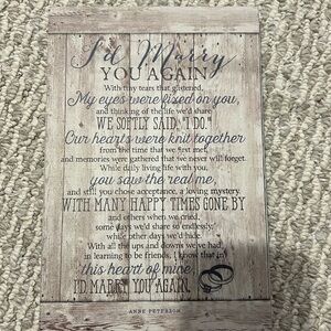 DEXSA I’d marry, you New Horizons Wood Plaque, 6" x 9"
